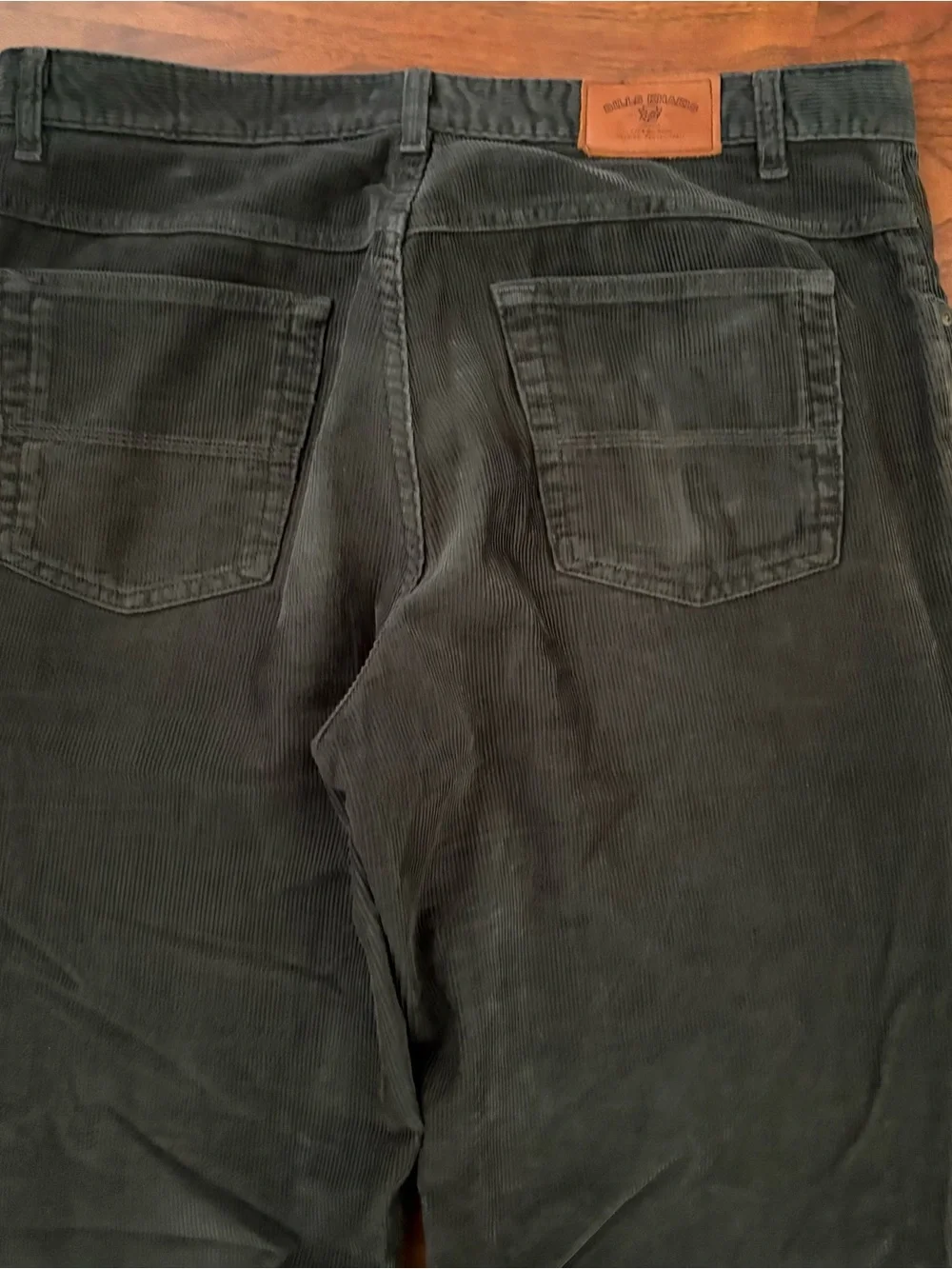 Bills Khakis Corduroy Pants Mens Size 36x30 Charcoal Grey 5 Pocket Made in USA